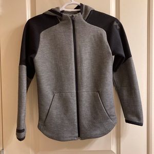 Boys Grey Under Armour Zip Up